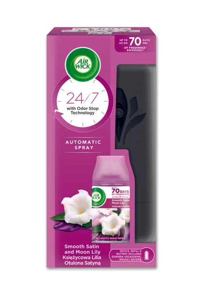 Komplekt AIR WICK Freshmatic Compact Smooth Satin & Moon Lilly, 1tk
