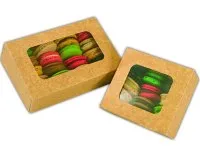Koogikarp aknaga 12 x 11 x 5 cm,  Macarons, 50 tk
