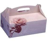 Koogikarp käepidemega  20 x 13 x 9 cm, Rose, 20 tk, Papstar
