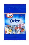 Koogikaunistused DR.OETKER, värvilised suhkrutähed, 10g (nonparellid)