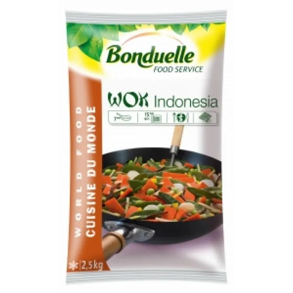 Köögiviljade segu BONDUELLE Indonesia Wok, külmutatud, 2,5kg