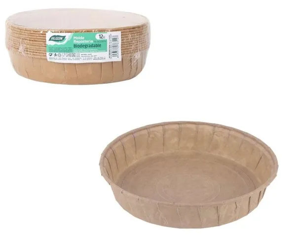 Koogivormid paberist ALGON, D 15,3 cm, H 4 cm, 12 tk