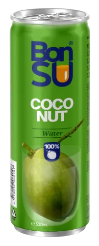 Kookosvesi BONSU 100%, 0,33L,