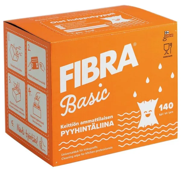 Koristuslapid FIBRA BASIC, 40x50cm, 140 lehte karbis