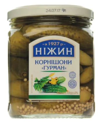 Kornišonid "Gourmet", NEZHIN, 450 g