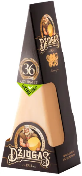 Kõvajuust DŽIUGAS GOURMET 40% 36 kuud 180g