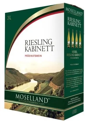 KPN Valge vein MOSELLAND Riesling Kabinett Bag-in-Box 2014, 8%vol, 3 L