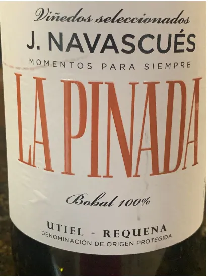 KPN vein "LA PINADA", Bobal 100%, 13,5%vol, 0,75L, R21/157739/69