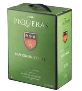 KPN vein PIQUERAS, Sauvignon-Verdejo, valge, BIB, 12,5%vol, 3L, R14/92878/69