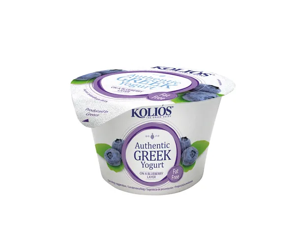 Kreeka jogurt KOLIOS, mustikalisandiga, rasvavaba, 150g