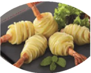 Krevetid BEN'S kartulikoores, külmutatud,  25g x 10 tk, 250g
