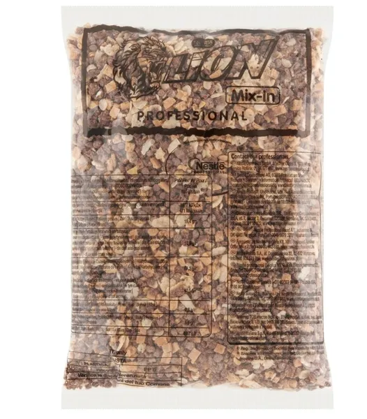 Krõbe küpsisepuiste “Mix-In”, LION, piimašokolaadi ja koorekaramelliga, 400 g