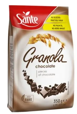 Krõbe müsli tumeda šokolaadiga, SANTE, 350 g
