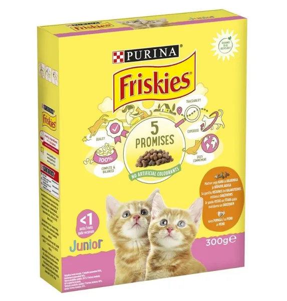 Kuiv kassitoit FRISKIES, Junior, kana, 300 g