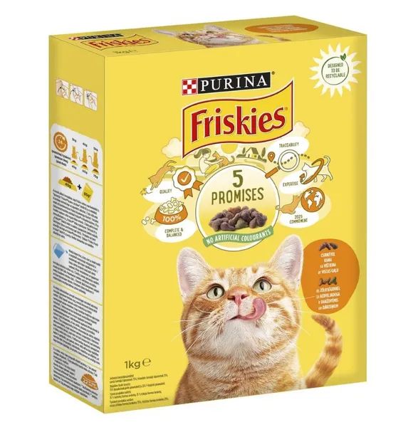 Kuiv kassitoit FRISKIES, kana, 1 kg