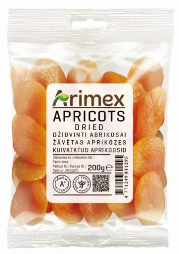 Kuivatatud aprikoosid ARIMEX, 300 g