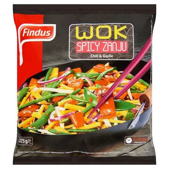 Külmutatud köögiviljad FINDUS Wok Spicy, 325 g