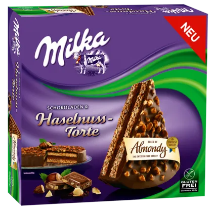 Külmutatud kook, ALMONDY, Milka sarapuupähkliga, 400 g