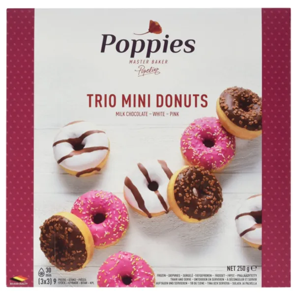 Külmutatud minisõõrik POPPIES, 250g (karbis 9tk.)