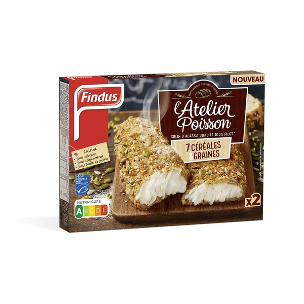 Saldētas Mintaja filejas panētas ar sēklām Findus, 250 g