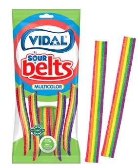 Želejas konfektes VIDAL Rainbow Belts 90g