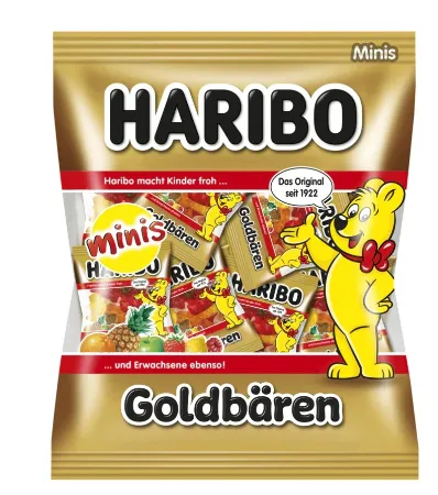 Želejkonfektes HARIBO Goldbaren, Mini, 250g