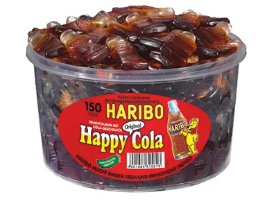 Želejkonfektes HARIBO Happy Cola, 1.2kg