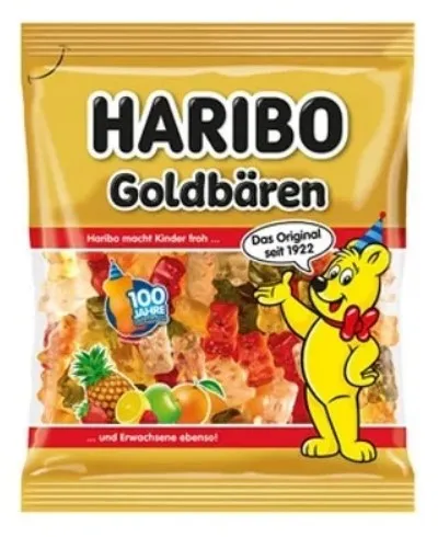 Kummikommid kuldkarud, HARIBO, 175 g