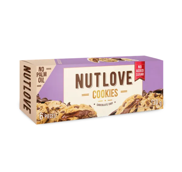 Küpsised NUTLOVE sarapuupähkli-kakao täidisega, šokolaadidražeedega, piimašokolaadiga kaetud 130g SV