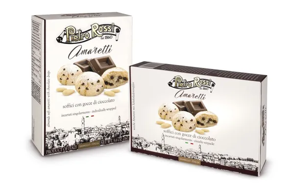 Küpsised PIETRO ROSSI Premium Soft Amaretti, šokolaaditükkidega, 160g