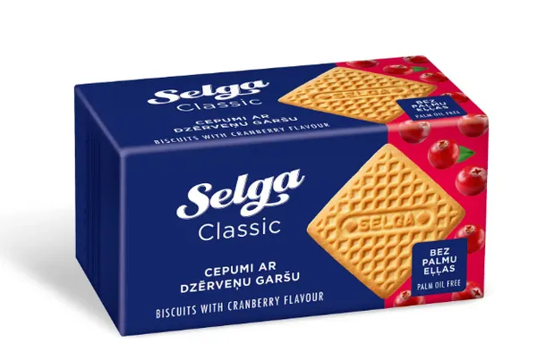 Küpsised SELGA jõhvikamaitseline 180g
