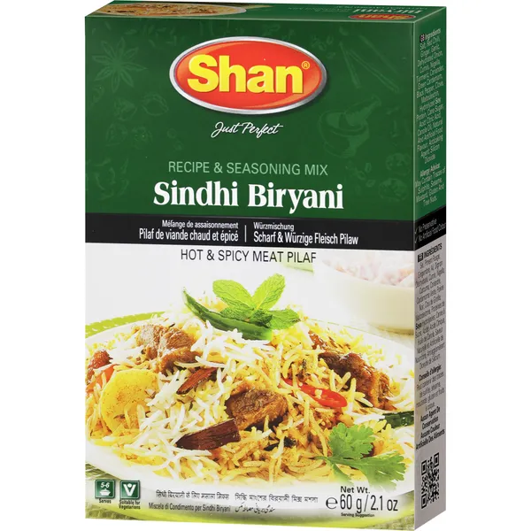 Kuum ja vürtsikas lihapilaf SHAN, Sindhi Biryani, 60g