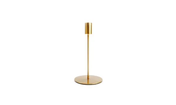 Küünlaalus SIP metallist, kuld, D 10 cm, K 20 cm