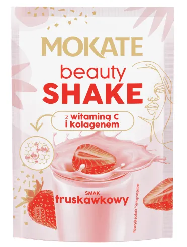 Lahustuv pulbrijook MOKATE Beauty Shake, maasika- ja kolllageeniga 54g