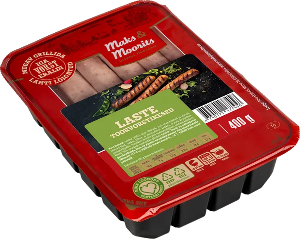 Laste toorvorstikesed, MAKS&MOORITS, 400 g