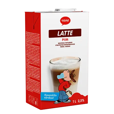Latte piim 2,5%, TERE, 1 L