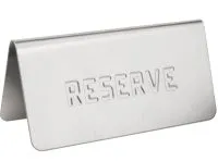 Lauamärk SUPREMINOX "Reserve", 12x5,9cm, roostevaba