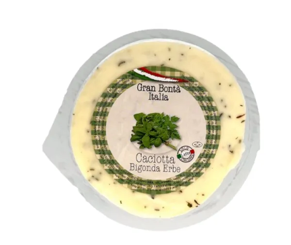 Lehmapiima juust CACIOTTA Bigonda, ürtidega, RSM, 42%rasva, 200g