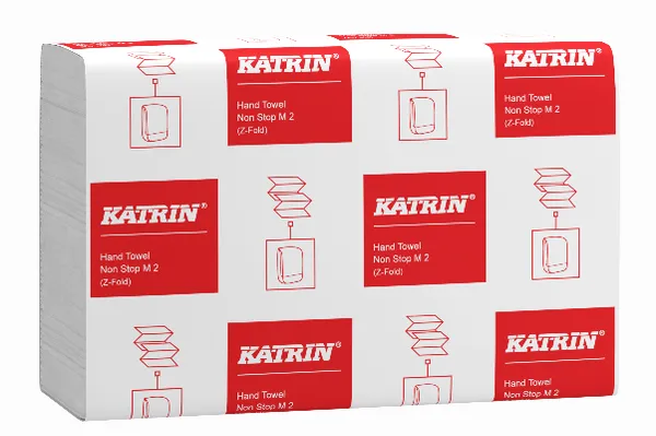 Lehtkäterätik KATRIN M2 Non Stop,  20,3 x 25,5 cm, valge, 2-kihiline, 140tk