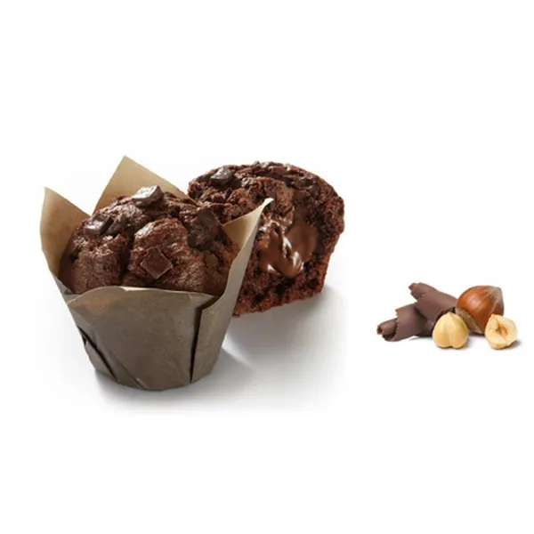 LES DELICES Sokolaadi tükkidega muffin 95g*20, Prantsusmaa, Külmutatud