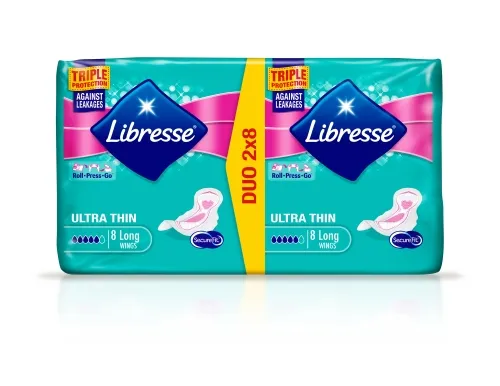 LIBRESSE Hügieeniside Invisible Super Wing Duopakk 3mm, 16tk