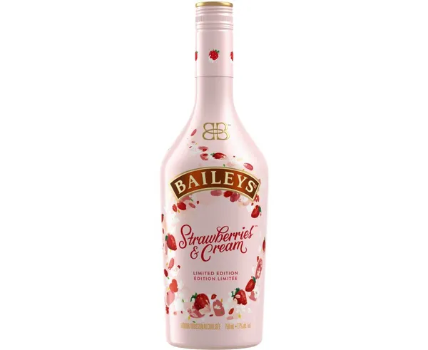 Liköör BAILEYS Strawberries & Cream, 17%vol, 0.7L,R24/189829/19
