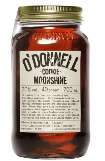 Liköör O'DONNELL Moonshine Cookie 40 Proof, 20%vol, 0,7L,R24/189613/19