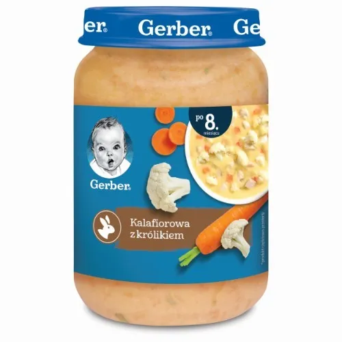 Ziedkāpostu zupa GERBER ar trusi, no 8 mēn., 190g