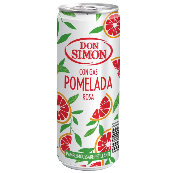 Limonaad DON SIMON, roosa greibimaitseline, karboniseeritud, 0,33L, purk