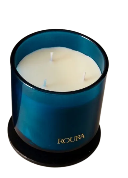 Lõhnaküünal ROURA, Amalfi Bergamot, D 10 cm, H 10 cm, 50 h, 3 tahti, tk