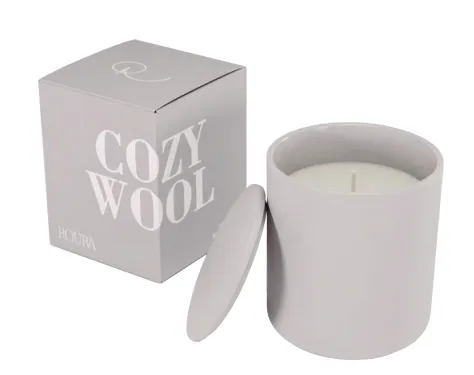 Lõhnaküünal SOFT PORCELAIN Cozy Wool, D 8,5 cm, H 10 cm, kuni 40 h, tk