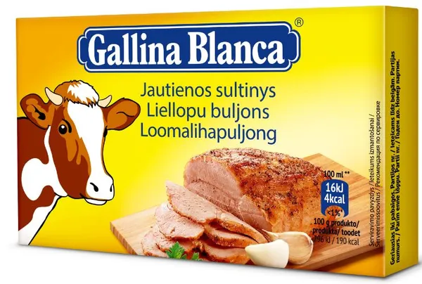 Buljons lielopu gaļas Gallina Blanca  8×10 80g