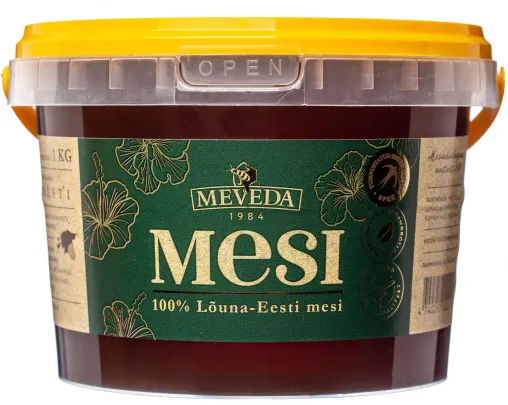 Lõuna-Eesti mesi MEVEDA 1kg (ämber)