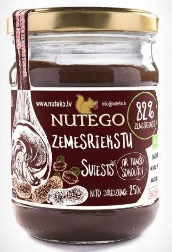Maapähklivõie NUTEGO, tume šokolaad, 250 g